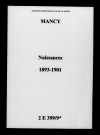 Mancy. Naissances 1893-1901