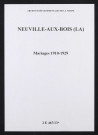 Neuville-aux-Bois (La). Mariages 1910-1929