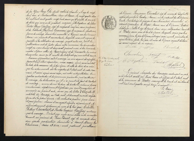 Verdey. Mariages 1893-1929