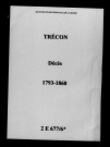 Trécon. Décès 1793-1860