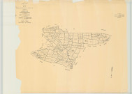 Berzieux (51053). Tableau d'assemblage échelle 1/10000, plan remembré pour 1955 (extension sur Courtémont), plan régulier (papier)
