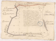 Courlandon. Plan d'un pré, 1706.