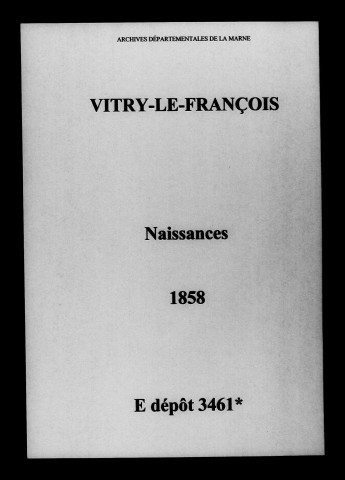 Vitry-le-François. Naissances 1858