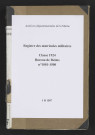 Registre matricule, n° 1001-1500