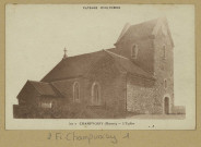 CHAMPVOISY. Paysage d'automne-501-2-L'Église.
ParisÉdition DansinArtistique.Sans date