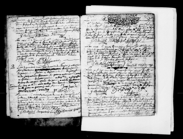 Reims. Saint-Julien. Baptêmes, mariages, sépultures 1701-1715