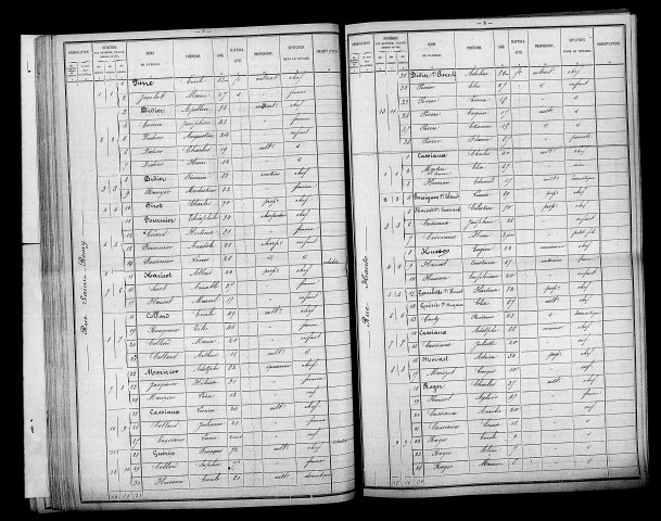 Saint-Thomas. Dénombrement de la population 1896