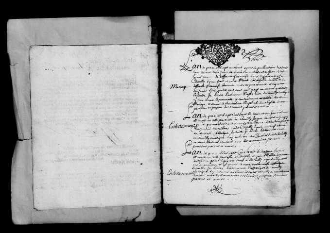 Chouilly. Baptêmes, mariages, sépultures 1708-1737
