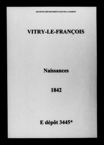 Vitry-le-François. Naissances 1842