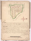 Plan des bois de Chatillon sur Broüet, 1754.