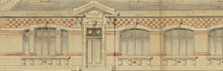 Détail, projet de reconstruction, Cormicy, 1921 (2 O 1337)