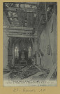 REUVES. Grande guerre de 1914. Reuves (Marne). Intérieur de l'Église après le bombardement du 6 au 8 sept. 1914*.Collection S. Brinclair, Troyes