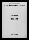 Bergères-sous-Montmirail. Mariages 1893-1901