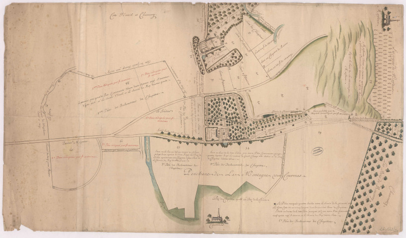 Plan du terroir de Grand Champ (aux environs de Marfaux) (s.d.) - idem 2 G 1642/12 -