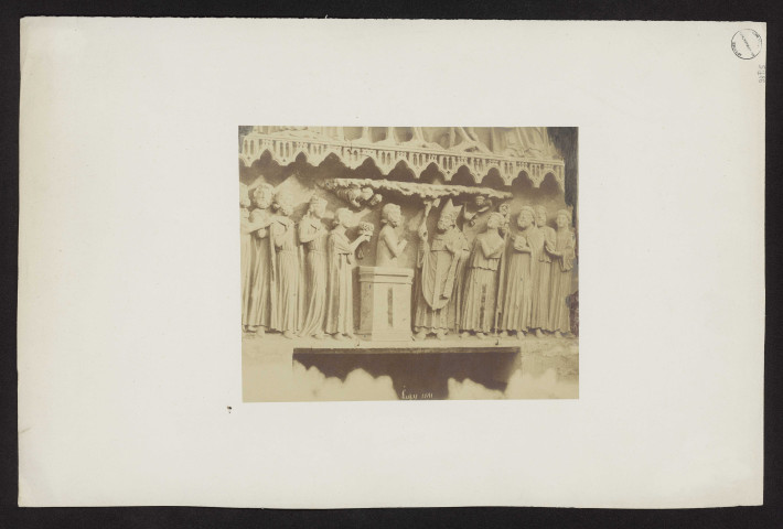 Baptême de Clovis, transept nord de la cathédrale de Reims