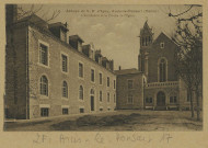ARCIS-LE-PONSART. 21-Abbaye de Notre-Dame d'Igny. L'aumônerie et le porche de l'église.