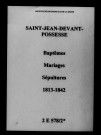 Saint-Jean-devant-Possesse. Naissances, mariages, décès 1813-1842