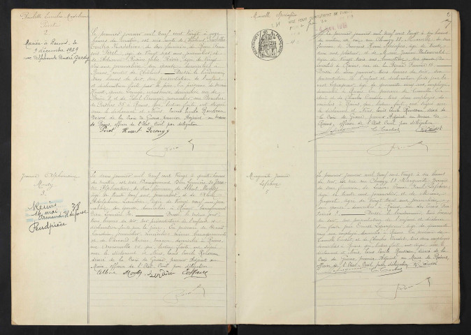 Reims. Naissances 1920 : actes n° 1 à 994 bis