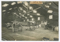 Usine Hanriot à Reims. Intérieur, extérieur, salle de montage