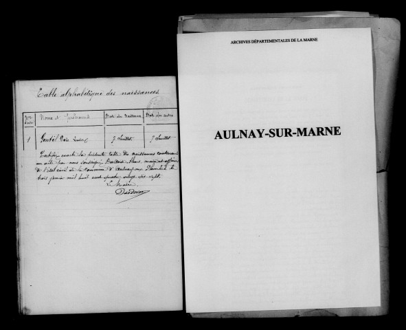 Aulnay-aux-Planches. Naissances 1896
