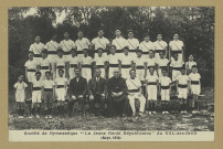 WARMERIVILLE. Société de Gymnastique. La Jeune Garde Républicaine du Val-des-Bois (Sept. 1934) / G. A. Deville, photographe à Reims.