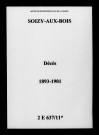 Soizy-aux-Bois. Décès 1893-1901