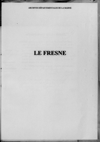 Fresne (Le). Naissances 1872
