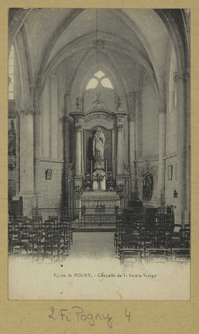POGNY. Église de Pogny. La chapelle de la Sainte Vierge.