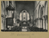 AMBONNAY. Ambonnay, premier grand cru de champagne. 6413-Intérieur de l'église.
ParisÉdition Kinn H Brunot.Sans date