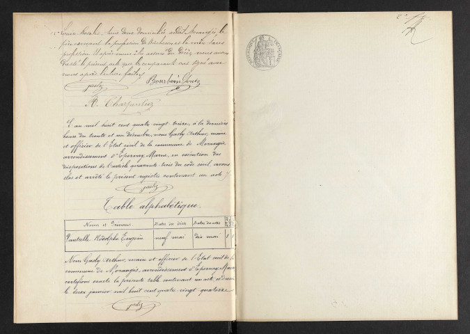 Morangis. Décès 1893-1929