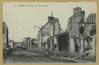 REIMS. 44. Reims en ruines. La rue Chanzy / B.F.
(75 - ParisCatala frères).Sans date