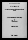 Échelle (L'). Publications de mariage, mariages 1863-1892