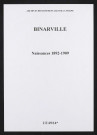 Binarville. Naissances 1892-1909