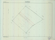 Faux-Fresnay (51243). Section ZD échelle 1/2000, plan remembré pour 01/01/1983, plan régulier de qualité P5 (calque)