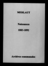 Merlaut. Naissances 1883-1892