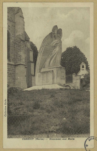 CORMICY. Monument aux morts. Reims Édition Jacques Fréville. Sans date  Collection Roche 