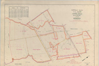 Cherville (51150). Section ZA échelle 1/2000, plan remembré pour 1961 (extension sur Jâlons section ZC), plan régulier (papier armé)