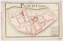 Plan d'épernay, 1788.