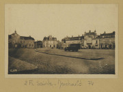 SAINTE-MENEHOULD. Place de l'Hôtel de Ville, Caisse d'Épargne et Casino.
(71 - Mâconimp. Combier CIM).[vers 1935]