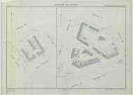Châlons-en-Champagne (51108). Section XA2 échelle 1/500, plan remembré pour 1958 (section XA 2e partie, ancienne section D2, ), plan régulier (calque)