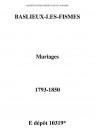 Baslieux-lès-Fismes. Mariages 1793-1850