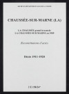 Chaussée-sur-Marne (La). Décès 1911-1920 (reconstitutions)