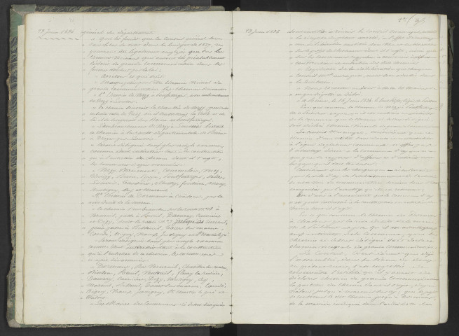 Délibérations municipales.