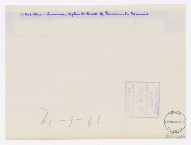 Le nouveau biplan Maurice Farman vu 3/4 arrière / M. Rol, 11.06.1912