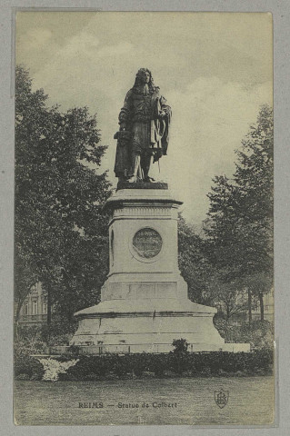 REIMS. Statue de Colbert / B. de L.