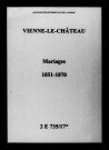 Vienne-le-Château. Mariages 1851-1870