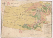 Plan des villages et terroirs de Nogent, Sermiers et Courtaumont (s,d, vers 1750)