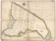 Plan des bois communaux de Maurup n°11, 1734.