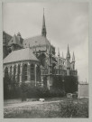 REIMS. Cathédrale de Reims. Construction terminée du clocher à l'ange.