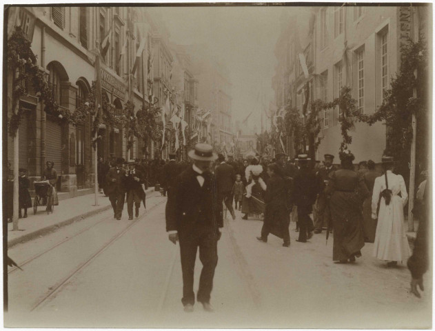 Visite du tsar à Reims, rue Chanzy